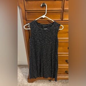 AB Studio Black and Gray Striped dress